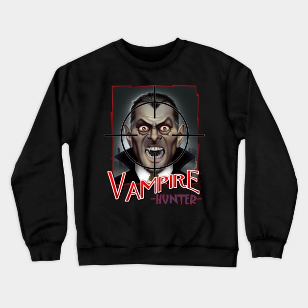 Vampire Hunter Crewneck Sweatshirt by ted1air